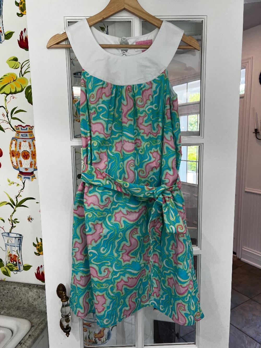 Lilly Pulitzer Rare Halter Seahorse Print Dress Size 0